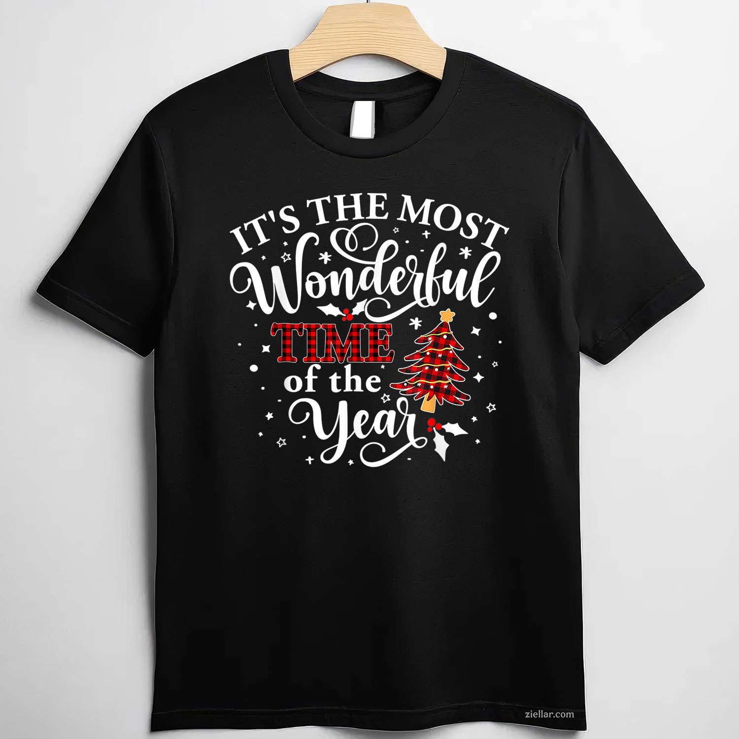 It'S The Most Wonderful Time Of The Year Christmas T-Shirt, A Retro Holiday Xmas Wonderful Time Tee For Adults