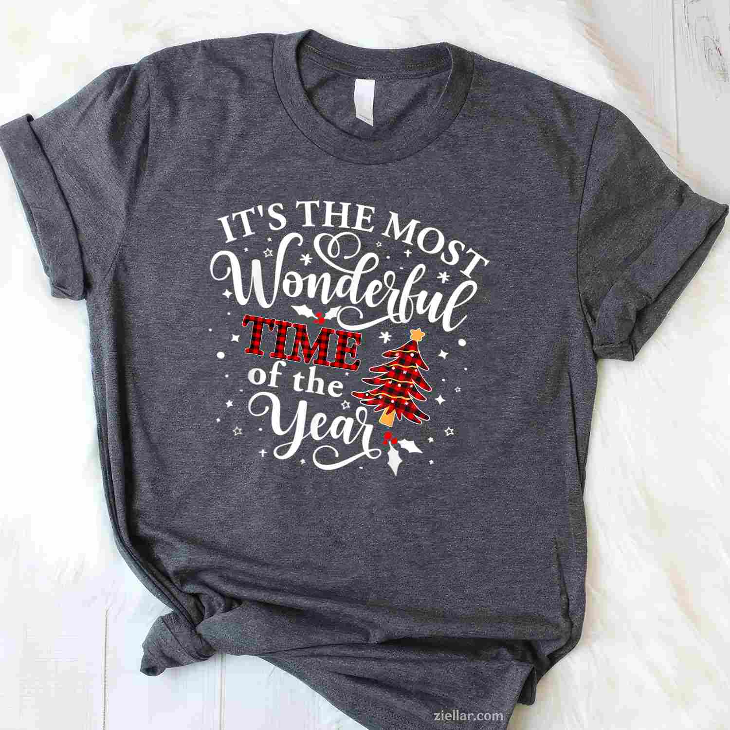 It'S The Most Wonderful Time Of The Year Christmas T-Shirt, A Retro Holiday Xmas Wonderful Time Tee For Adults