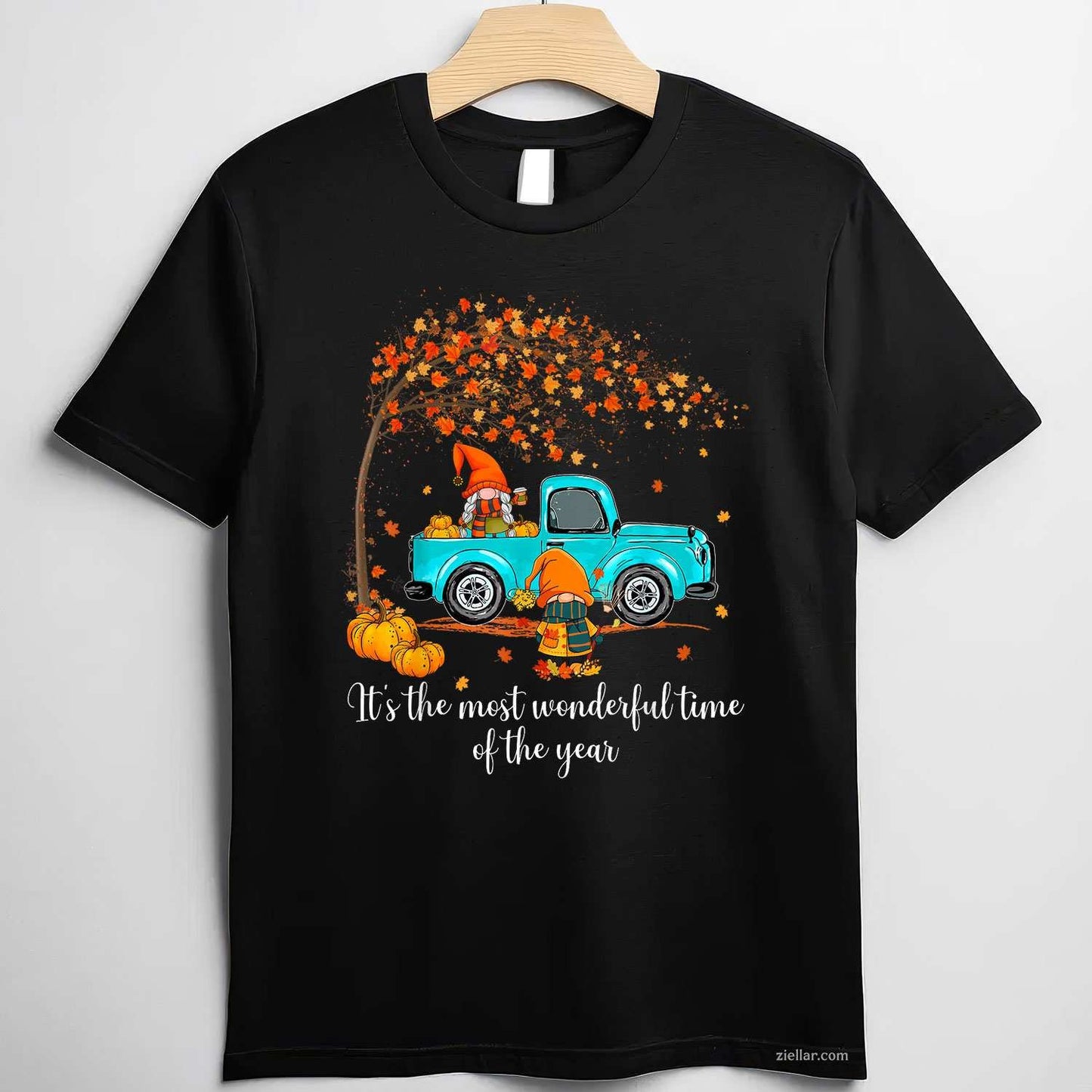 It's The Most Wonderful Time Of The Year Gnomes Autumn Fall Tee, Gnome T-Shirt for Men Women Adults Unisex, Aesthetic Streetwear Top, Soft Cotton Premium Print