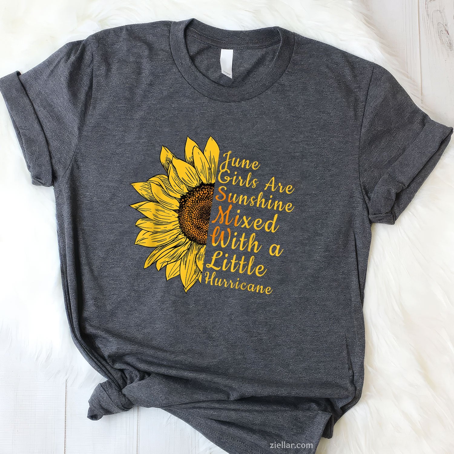 June Birthday Women Sunflower Flower Funny Tee And TShirt