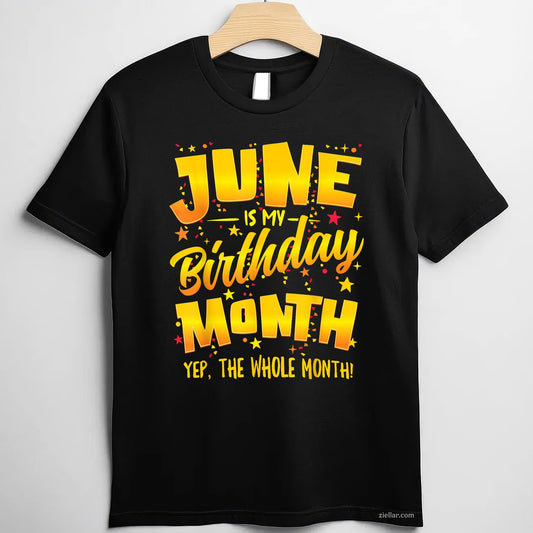 June Birthday Celebration Design For Men Women Youth