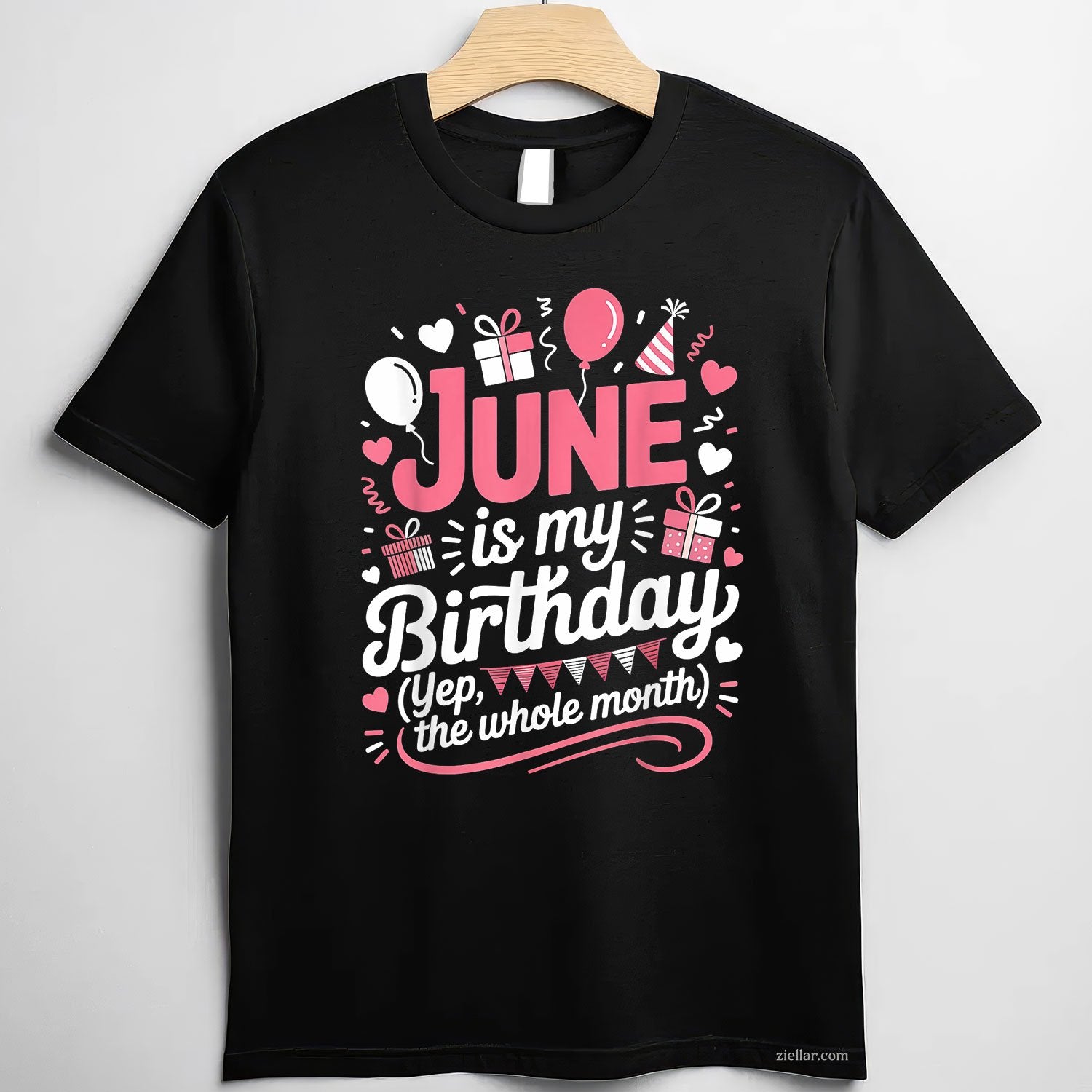 June Is My Birthday Month Funny Party Queen Design Tee