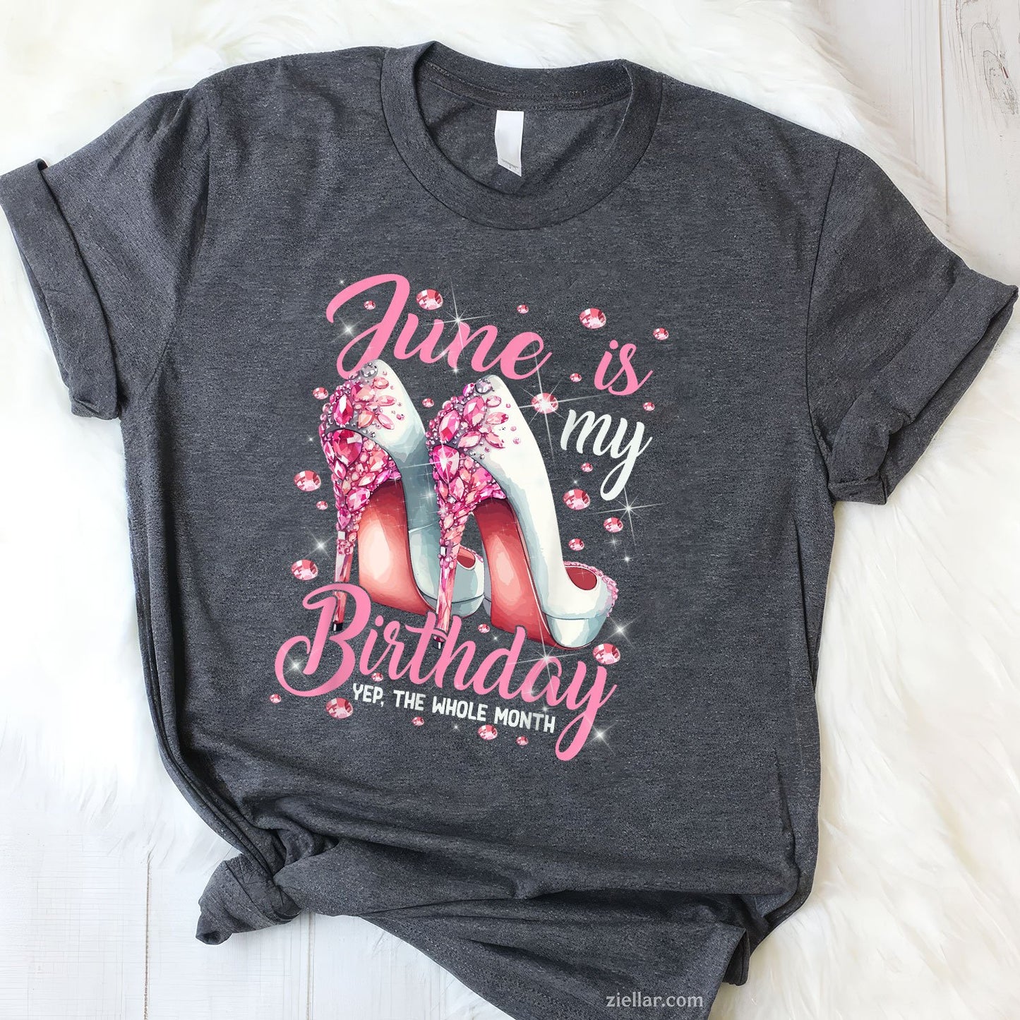 June Is My Birthday Month Pink Cute
