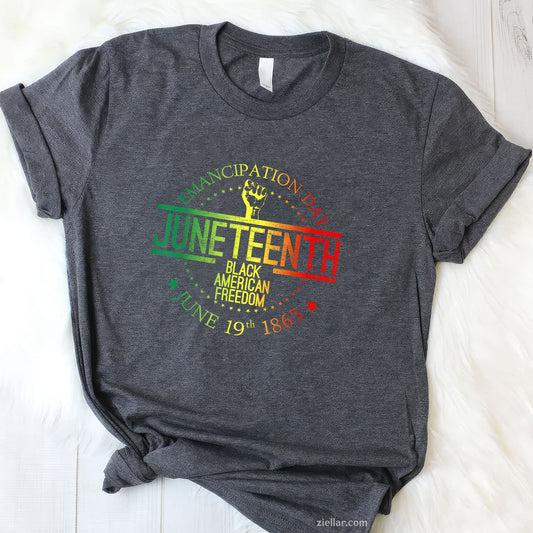 June Juneteenth American Tee History 19 African Black Freedom