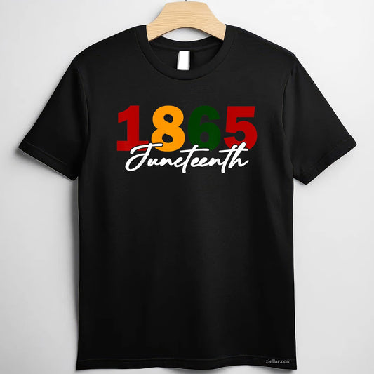 Juneteenth 2025 Women Men African American 1865 Tee TShirt