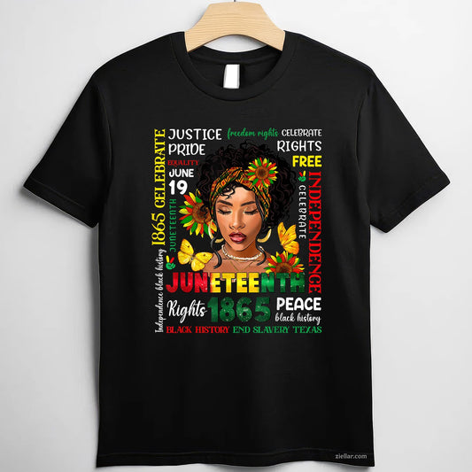 Juneteenth Shirts Celebrating Black Freedom 1865 Women
