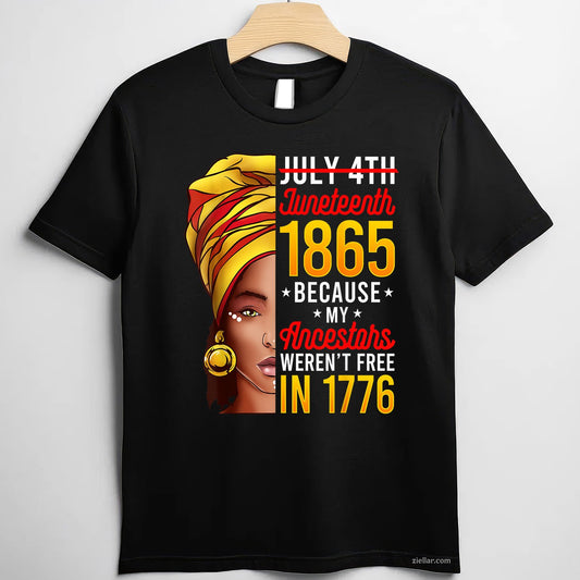 Juneteenth Shirts Women Tshirt African American TShirt Unisex Adult