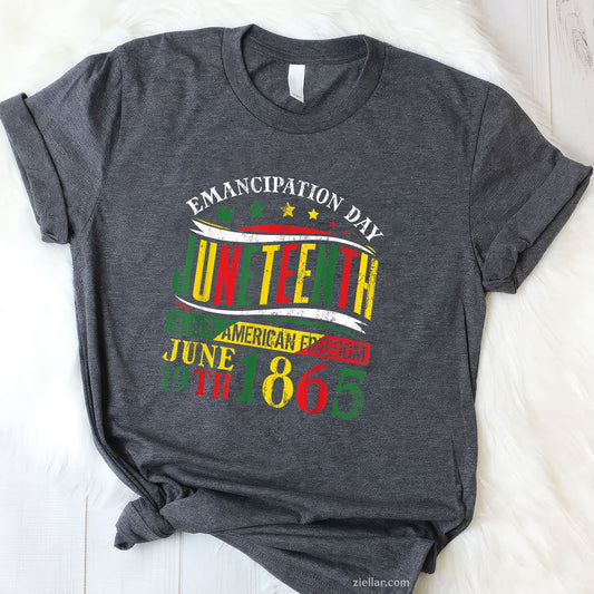 Juneteenth Black History Celebrating Freedom 1865 Tee TShirt