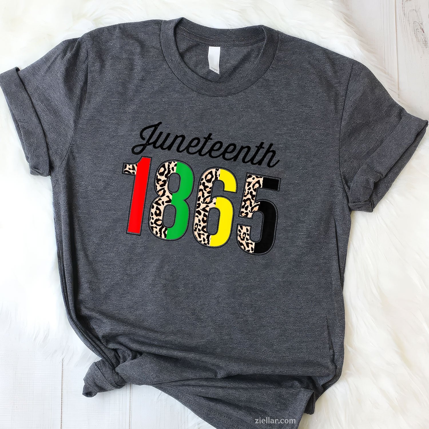 Juneteenth Leopard American African 1865 Flag
