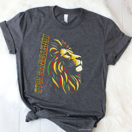 Juneteenth Lion Black African June 19th Men