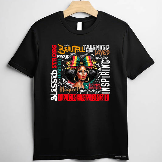 Juneteenth Afro Woman Tee