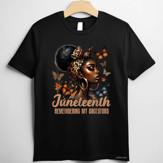 Juneteenth Remembering My Ancestors Black Women TShirt