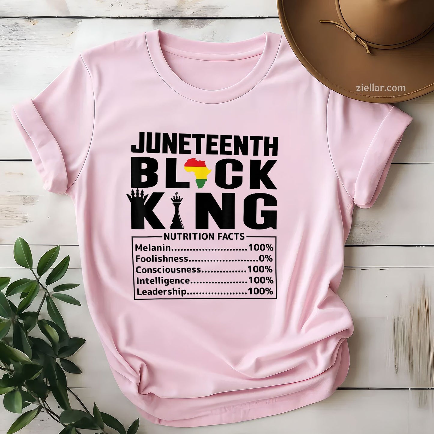 Juneteenth Nutritional Facts King Black