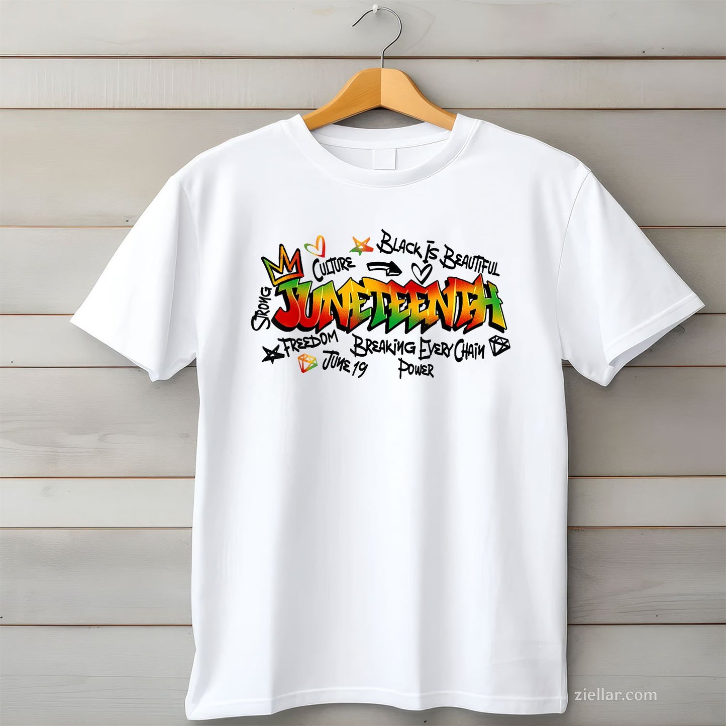 Juneteenth Graffiti June 19th 1865 Black History Month TShirt