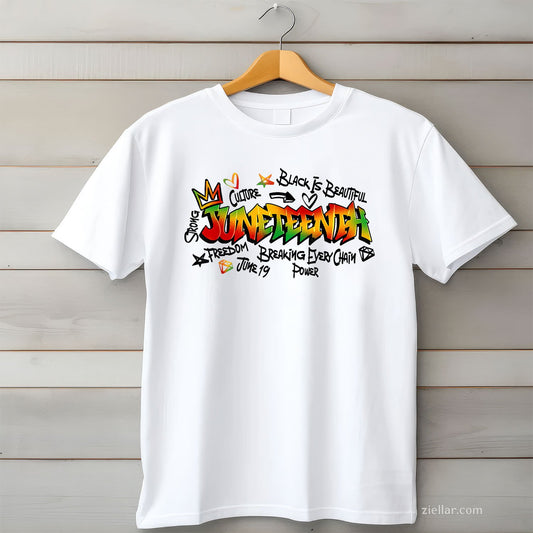 Juneteenth Graffiti June 19th 1865 Black History Month TShirt