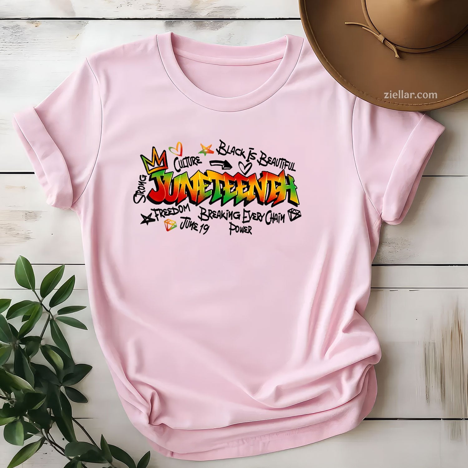 Juneteenth Graffiti June 19th 1865 Black History Month TShirt