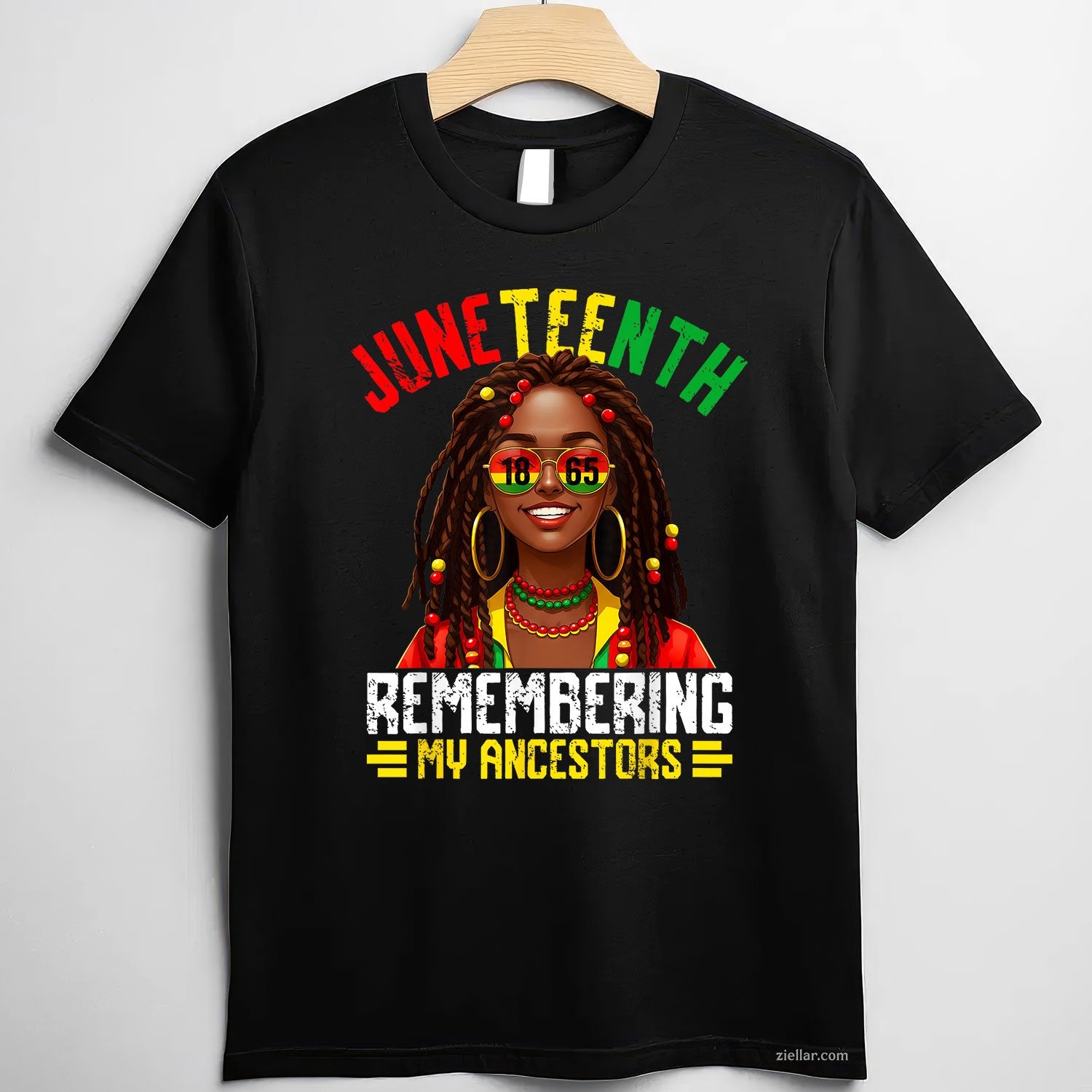 Juneteenth Tshirt Women Locd Hair Remebering