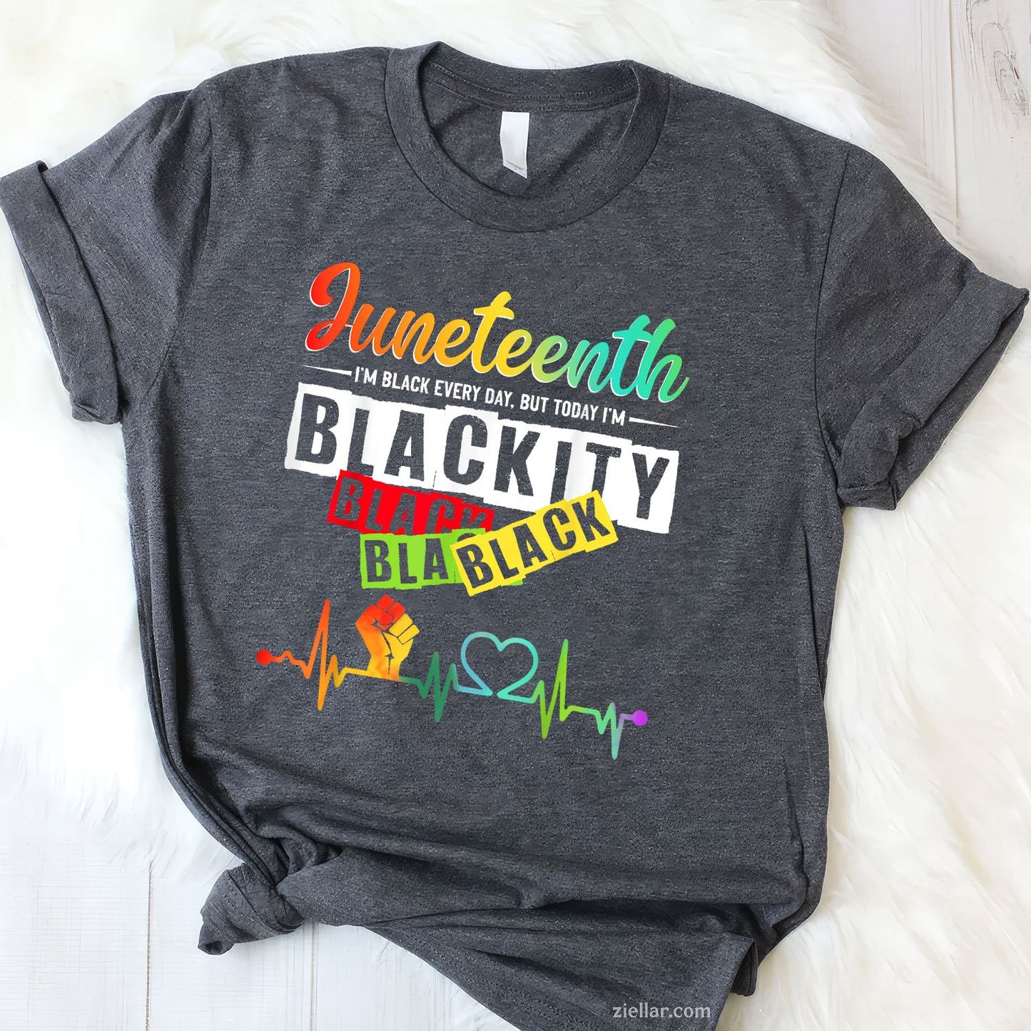 Juneteenth Blackity Heartbeat Black History African America