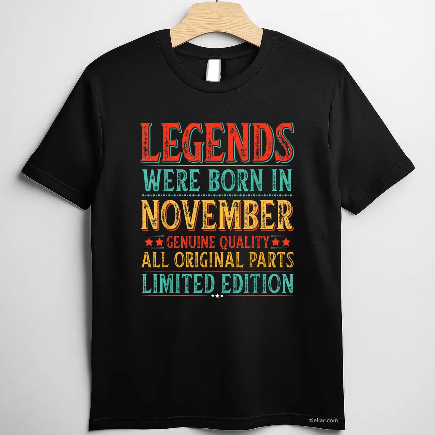 Legends Are Born in November Tee and T-Shirt, Funny Dad Birthday T-Shirt Gift for Men Adults