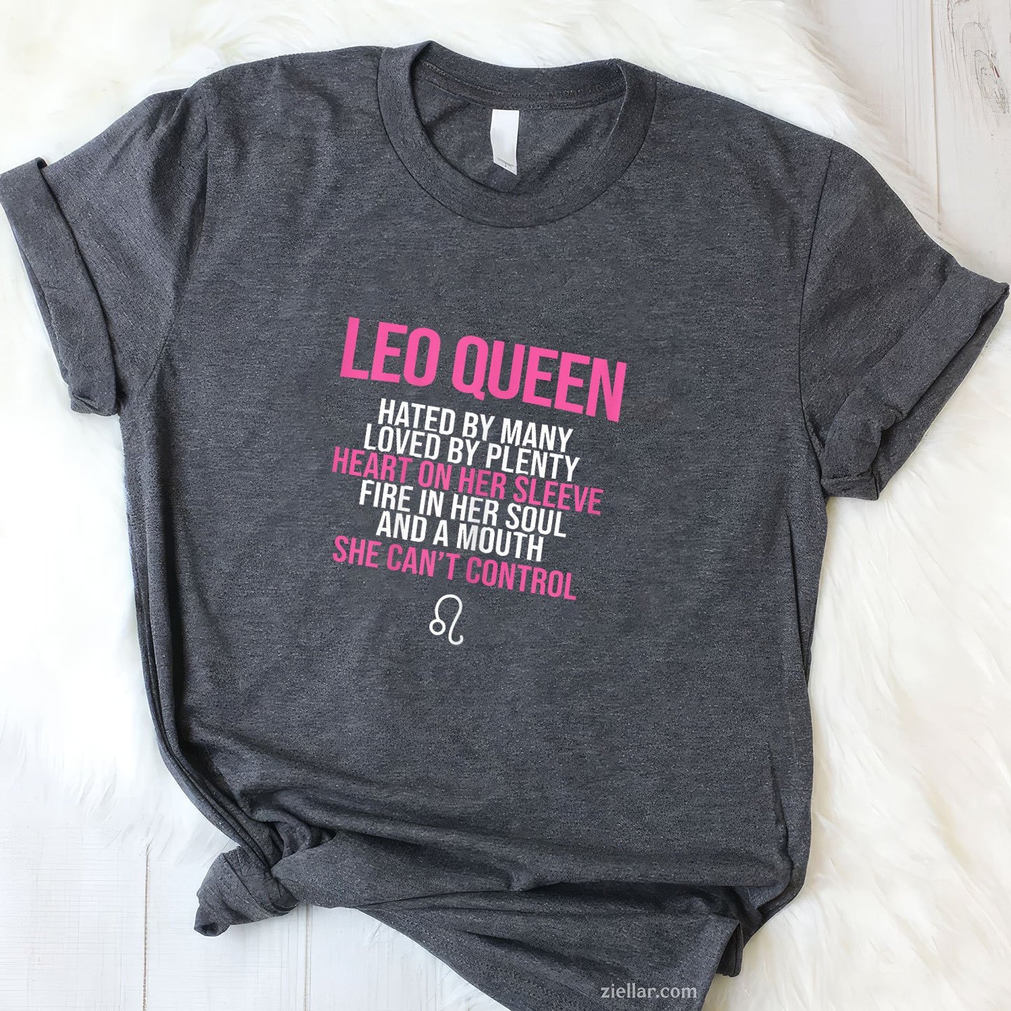 Leo Queen Tee and T-Shirt, Can't Control My Mouth Funny August T-Shirt for Women Adults