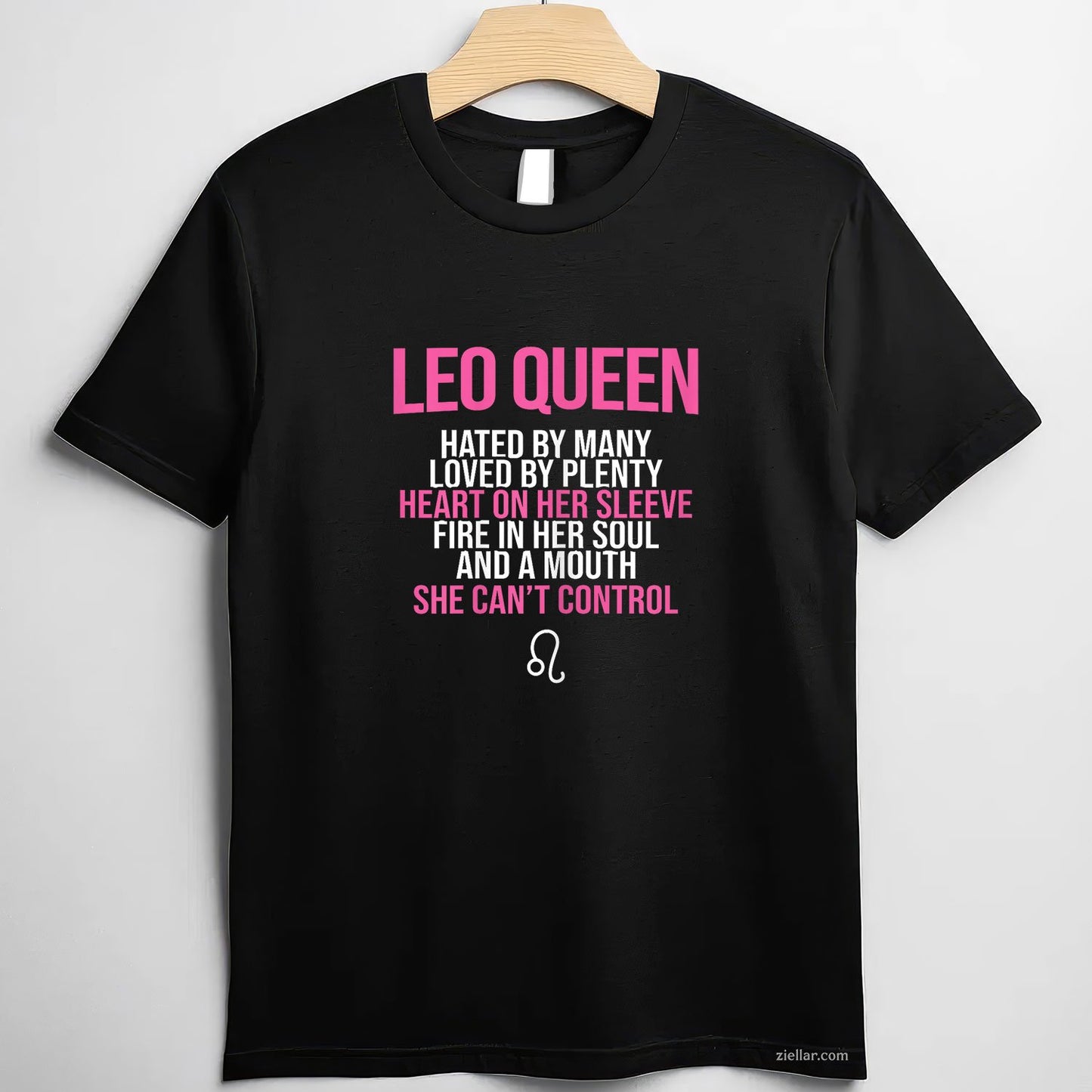 Leo Queen Tee and T-Shirt, Can't Control My Mouth Funny August T-Shirt for Women Adults