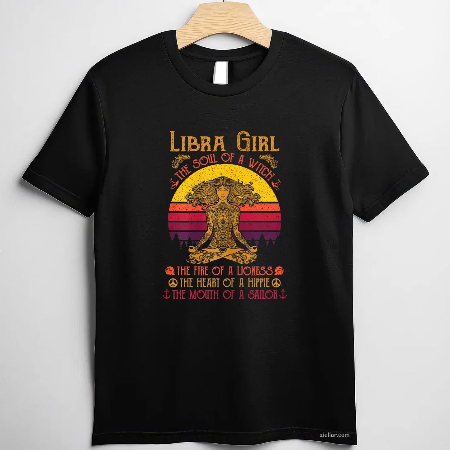 Libra Girl Birthday Tee and T-Shirt, September October Zodiac T-Shirt Gift for Women Adults