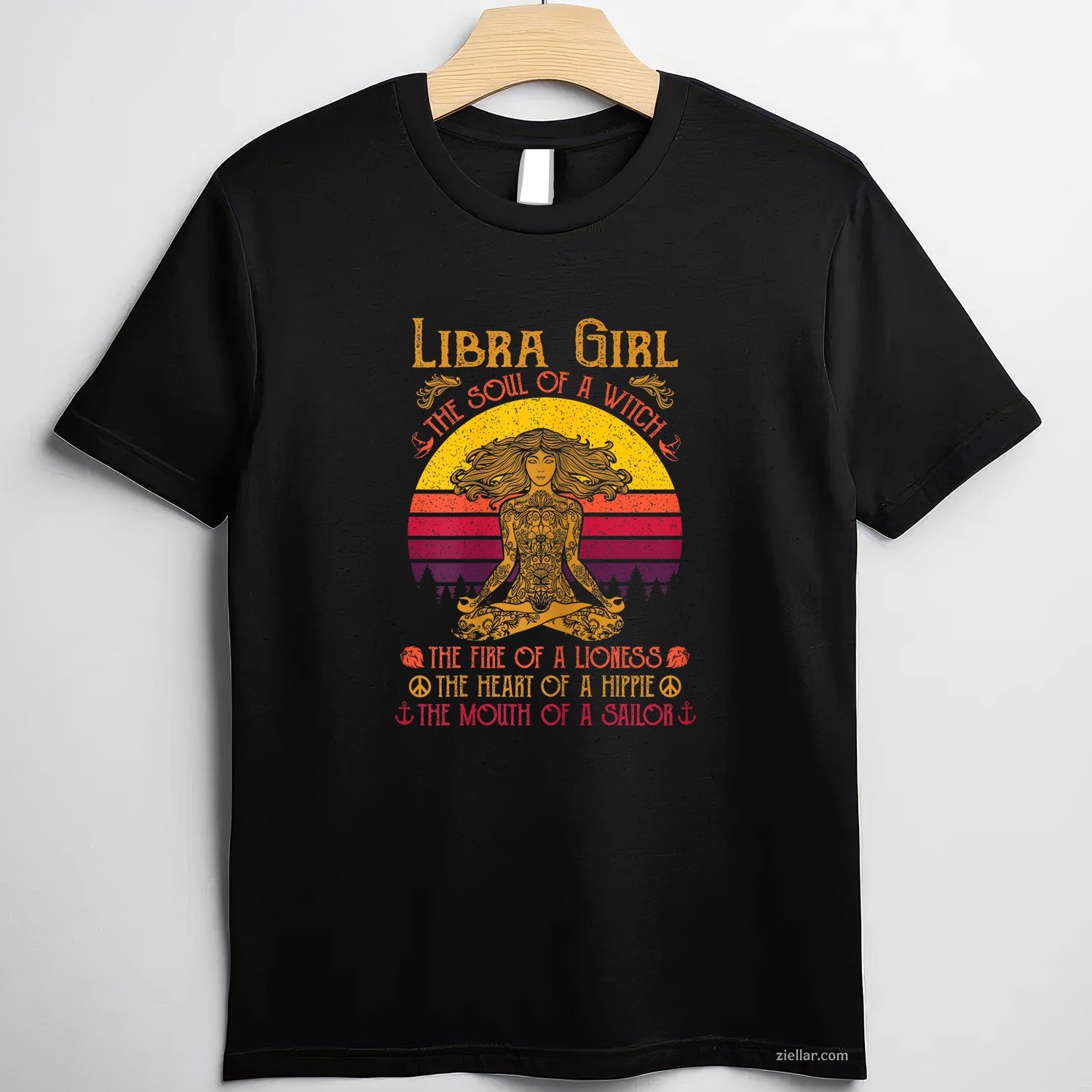 Libra Girl Birthday Tee and T-Shirt, September October Zodiac T-Shirt Gift for Women Adults