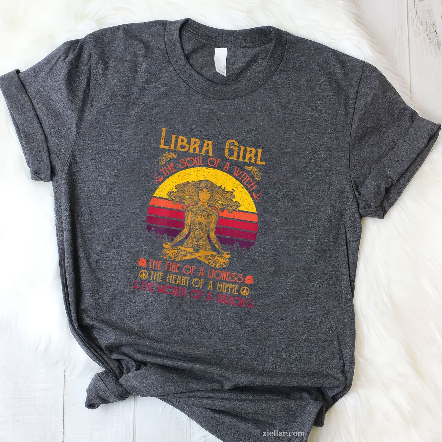 Libra Girl Birthday Tee and T-Shirt, September October Zodiac T-Shirt Gift for Women Adults