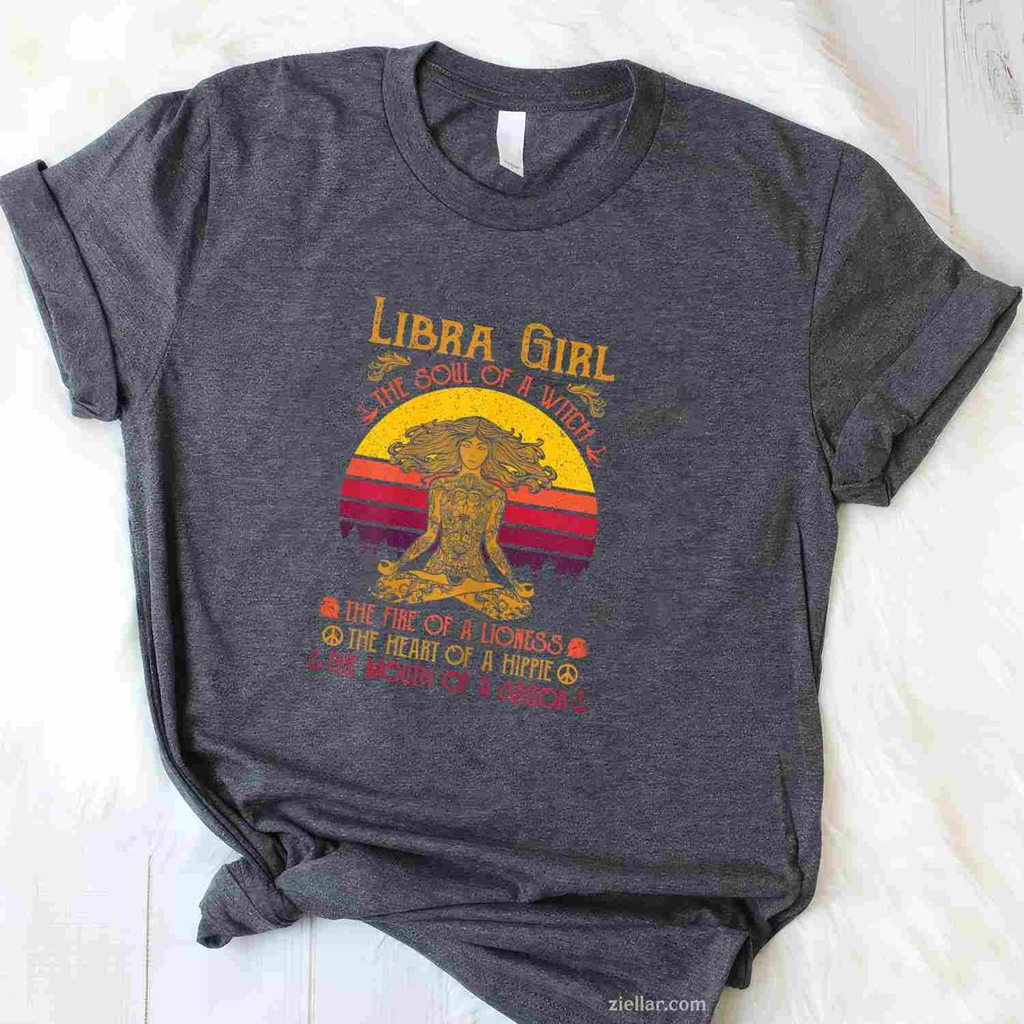 Libra Zodiac Design September & October Women Birthday T-Shirt and Tee for Adults Men Women Unisex