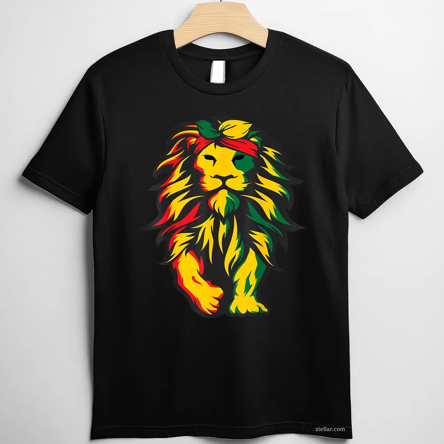 Lion Juneteenth Cool Black History African American Flag Tee TShirt