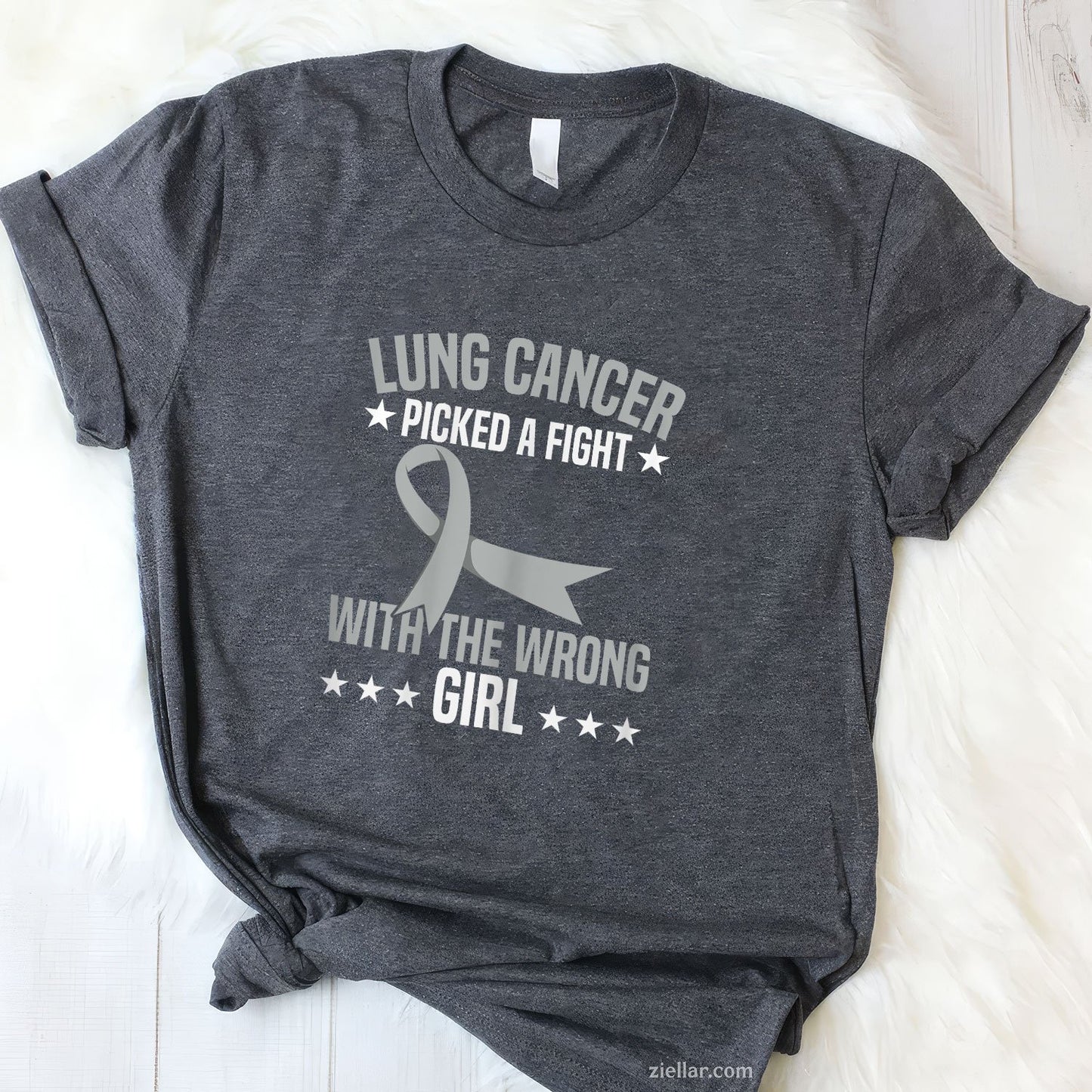 Lung Cancer Picked A Fight With The Wrong Girl T-Shirt