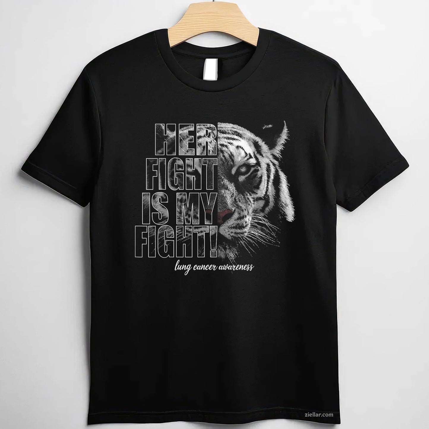 Lung Cancer Awareness _ Her Fight Is My Fight T-Shirt