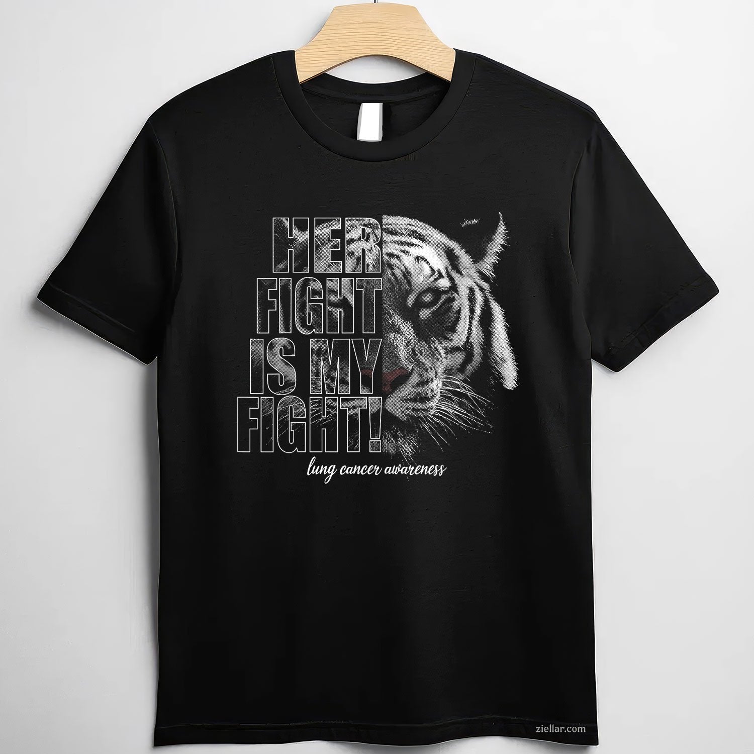 Lung Cancer Awareness _ Her Fight Is My Fight T-Shirt