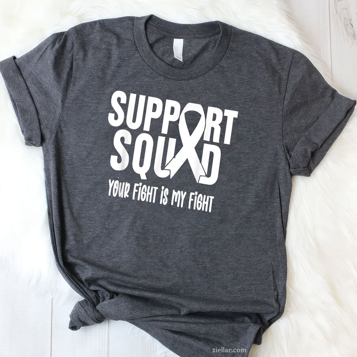 Lung Cancer Support Squad Lung Cancer Awareness T-Shirt