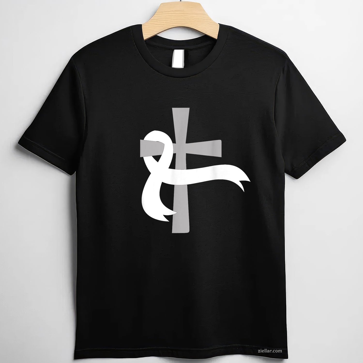 Lung Cancer Awareness White Ribbon Jesus Cross Tee and T-Shirt, Lung Cancer Awareness Support T-Shirt for Men and Women Adults