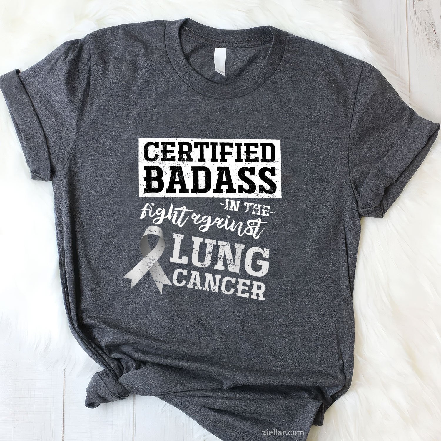 Lung Cancer Warrior Gift Funny Lung Cancer Awareness T-Shirt