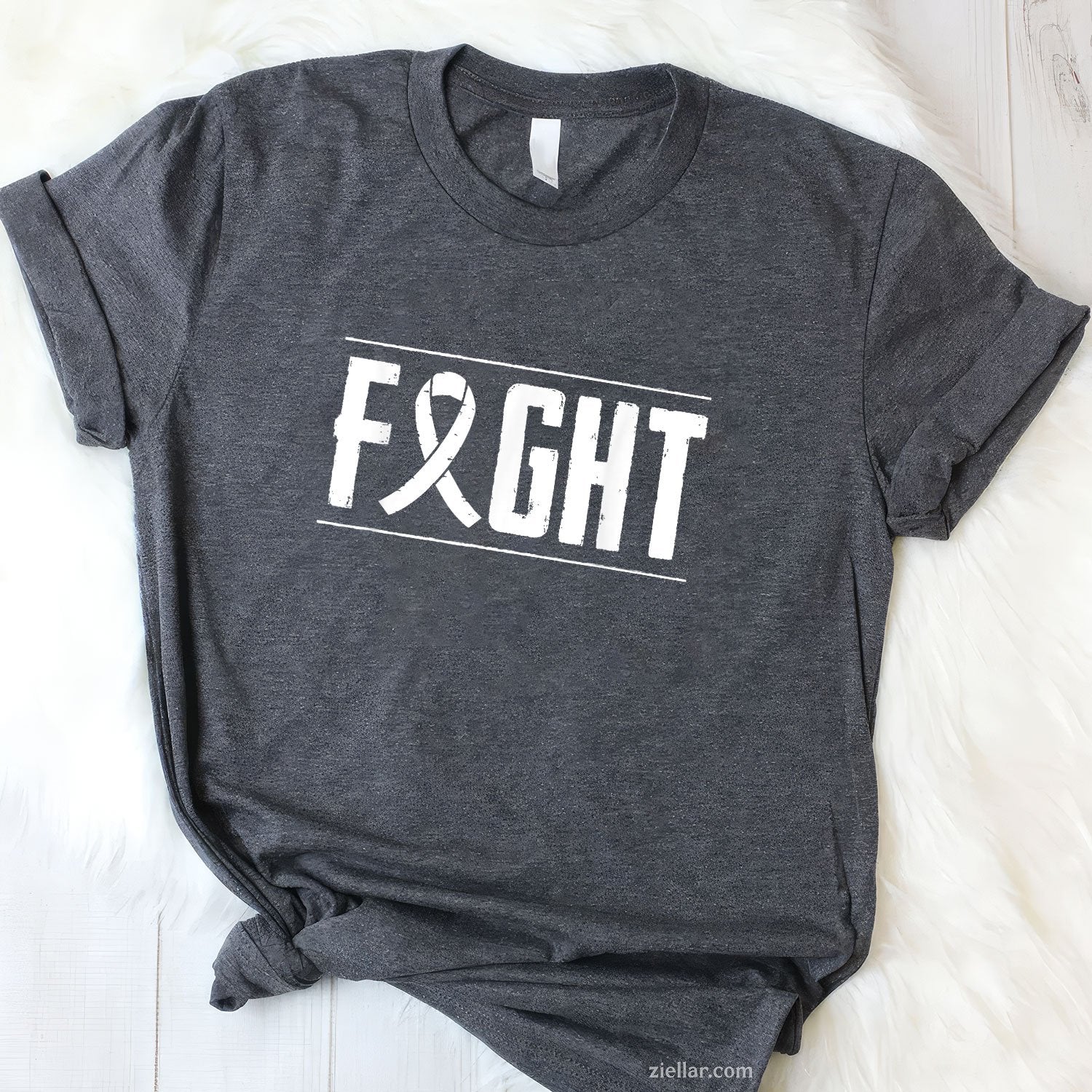Lung Cancer Fight Cancer Ribbon T-Shirt