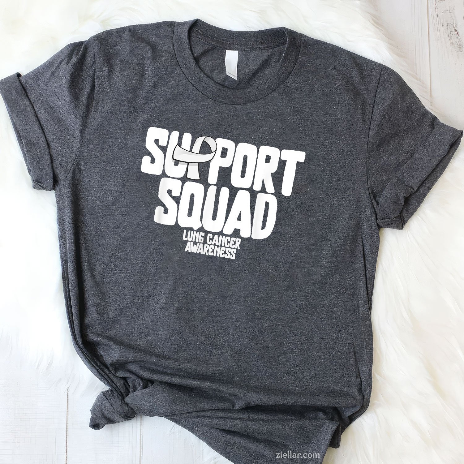 Lung Cancer Shirts Support Squad Lung Cancer Awareness T-Shirt