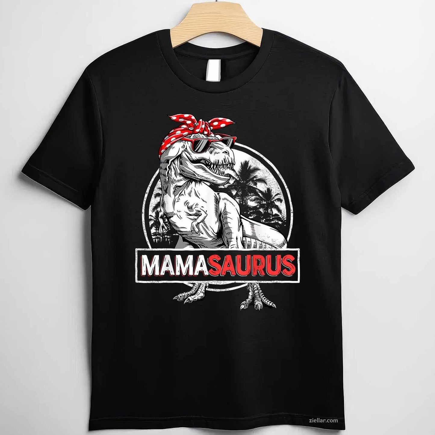 Mamasaurus T rex Dinosaur Funny Mama Saurus Mother's Family T-Shirt Tee for Men Women Adults Unisex