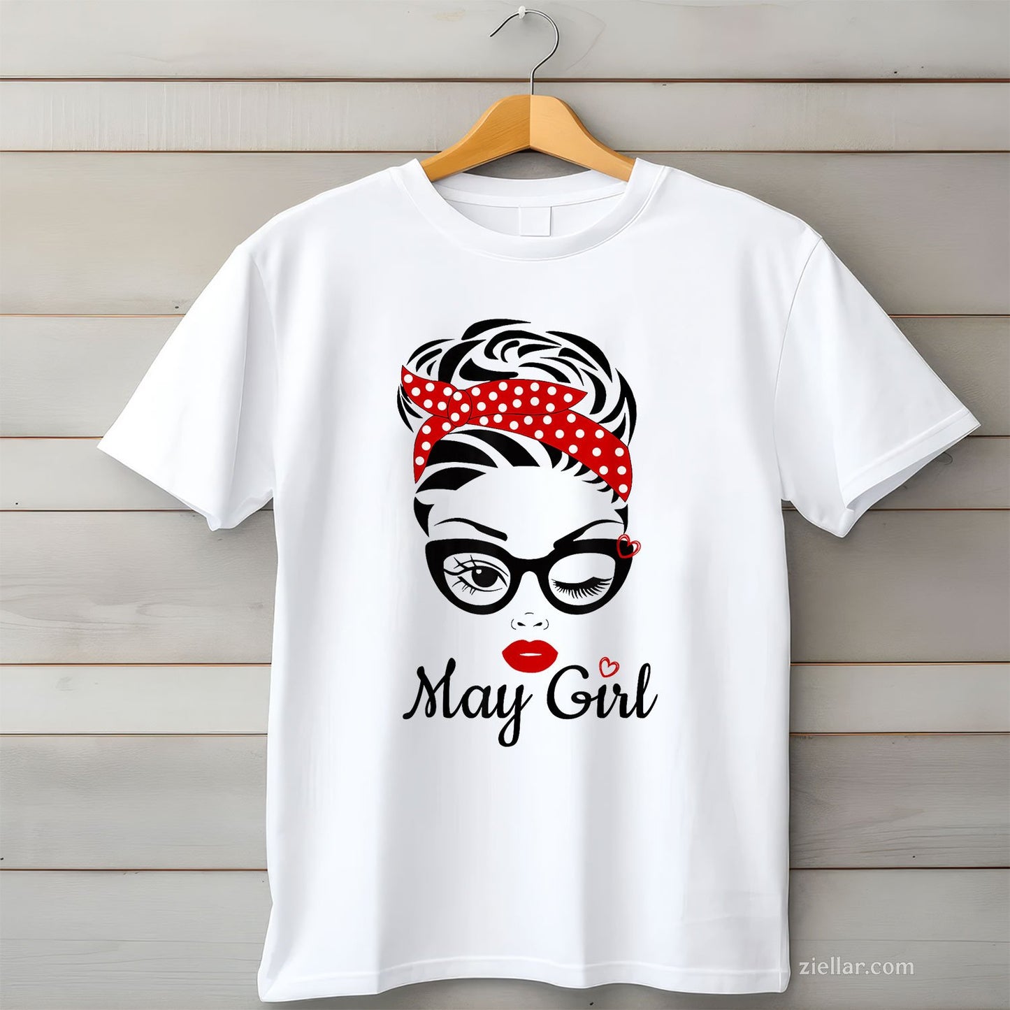 May Girl Birthday Tee and T-Shirt, Gift T-Shirt for Women Adults Born in May