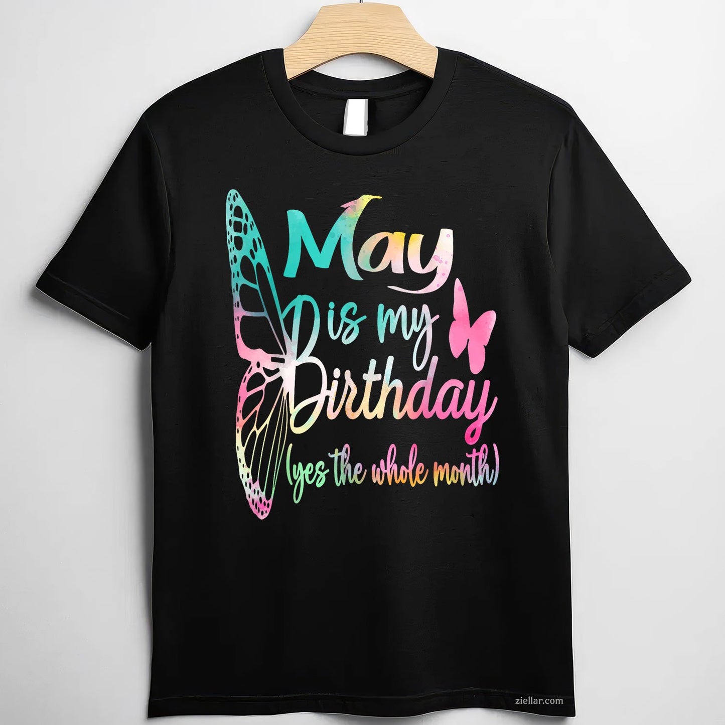 May Is My Birthday Tee and T-Shirt, Girl T-Shirt Gift for Women Adults Celebrating All Month