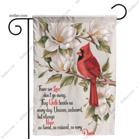 Memorial Cardinal Garden Flag 12x18 Inch Double Sided Red Bird Yard Decor