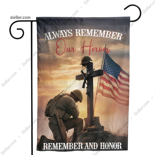 Memorial Day Patriotic Garden FlagDouble Sided 4th of July Flags for Outside