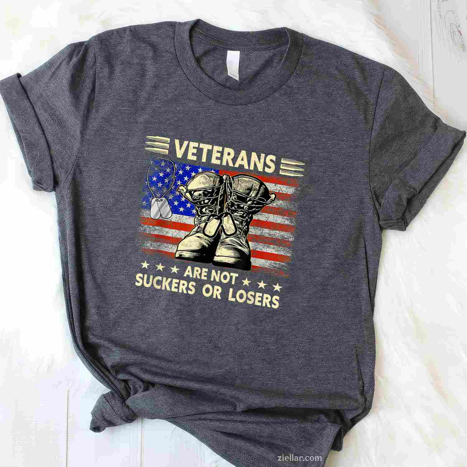 Men'S Tee Shirts_ Veterans Are Not Losers Or Suckers Military Pride T-Shirt And Tee For Adults