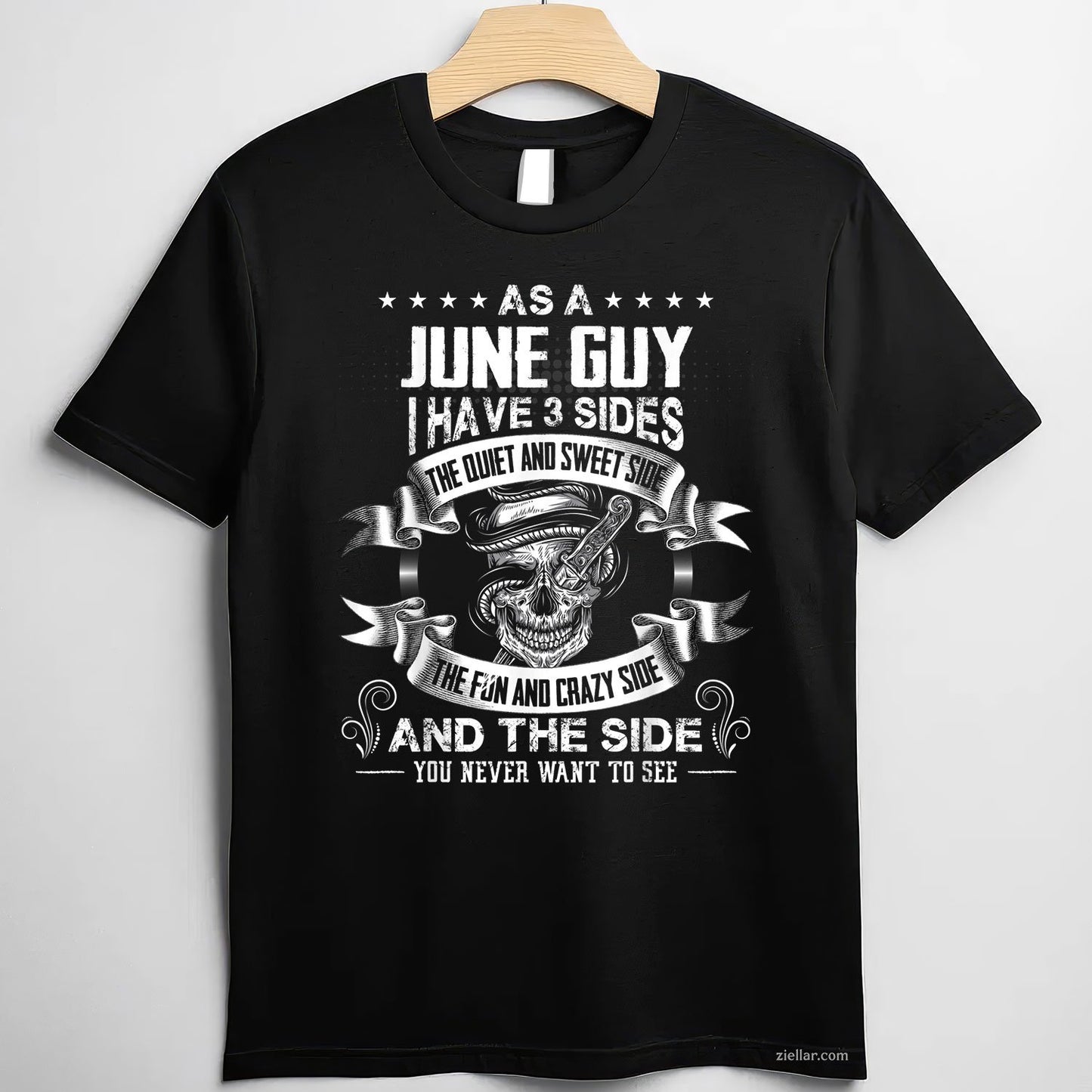 Mens As A June Guy I Have 3 Sides TShirt