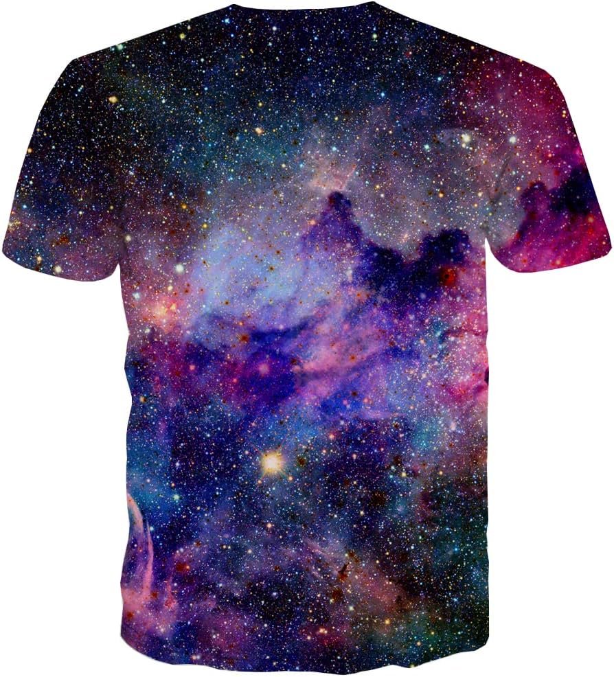 Men's Summer Graphic Tee, Short Sleeve Novelty 3D T-Shirt with Trendy Print Casual Wear