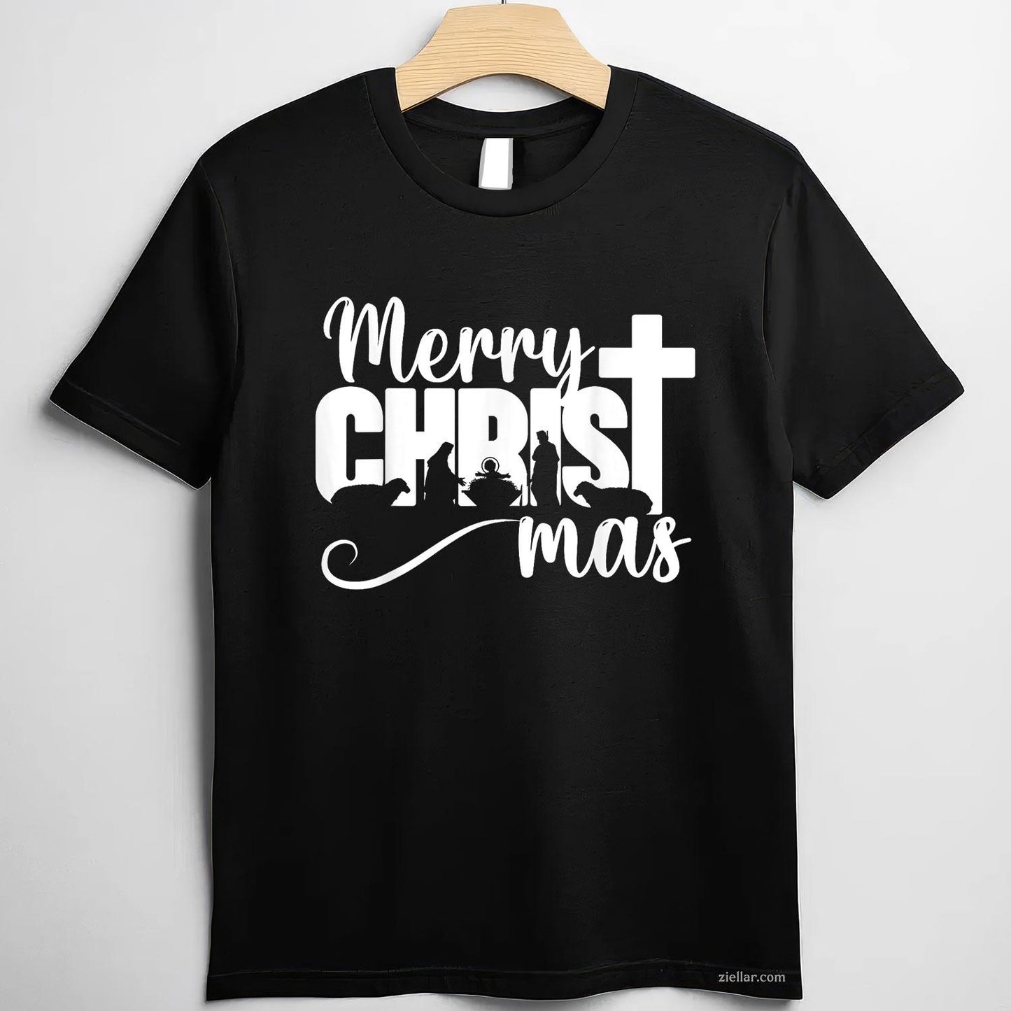 Merry Christ Mas Christian Christmas Jesus Christmas Family T-Shirt, A Merry Christ Mas Christian Jesus Tee