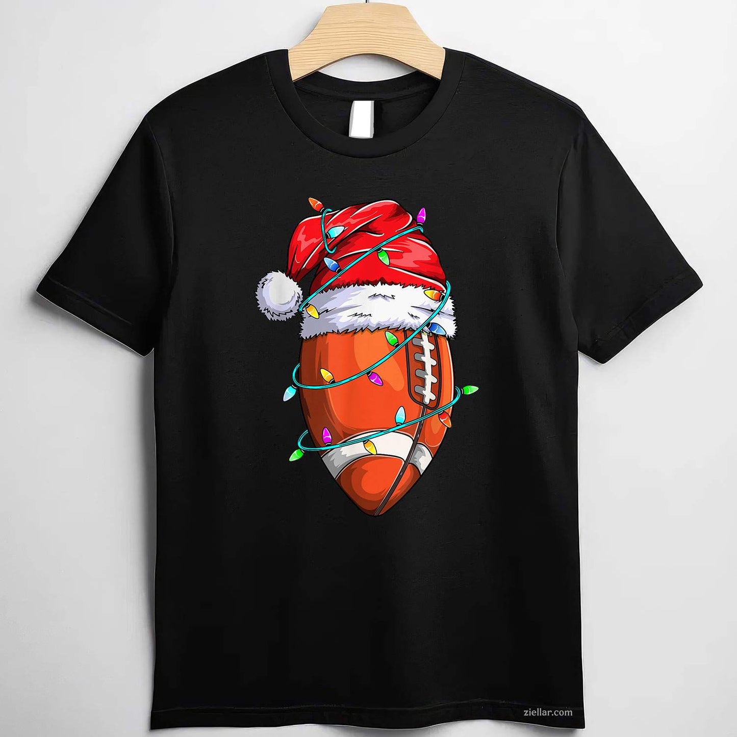 Merry Christmas Hat Santa Flamingo Light Christmas In July T-Shirt, A Festive Christmas In July Santa Tee