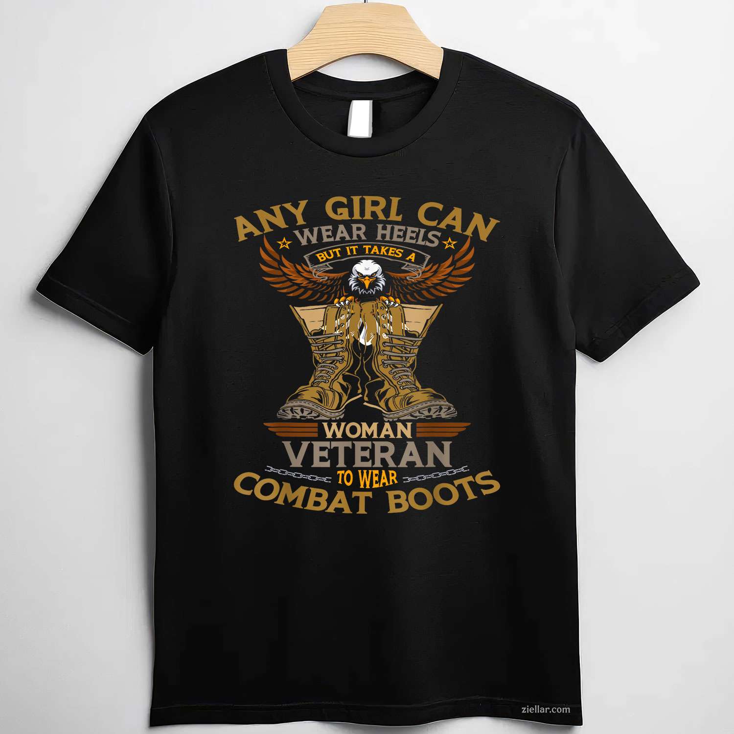 Military Quote_ It Takes A Woman To Wear Combat Boots, A Premium T-Shirt And Tee For Adults