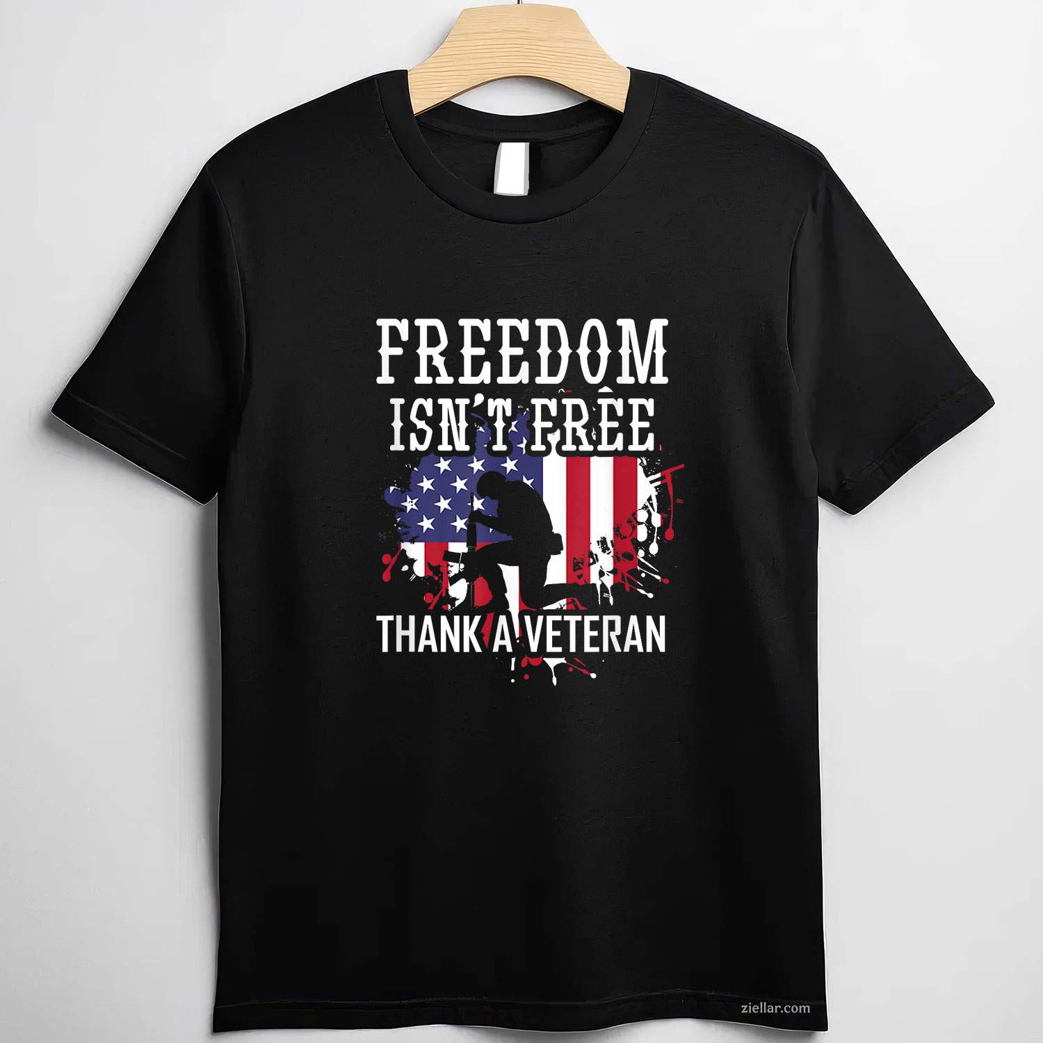 Military Support Freedom Isn'T Free Thank A Veteran T-Shirt And Tee For Adults